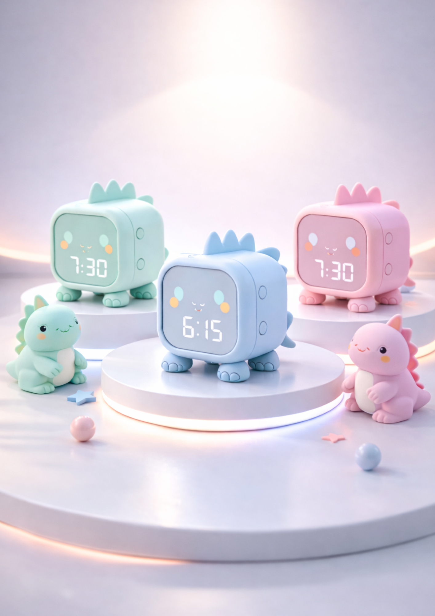 Digital alarm clock for kids