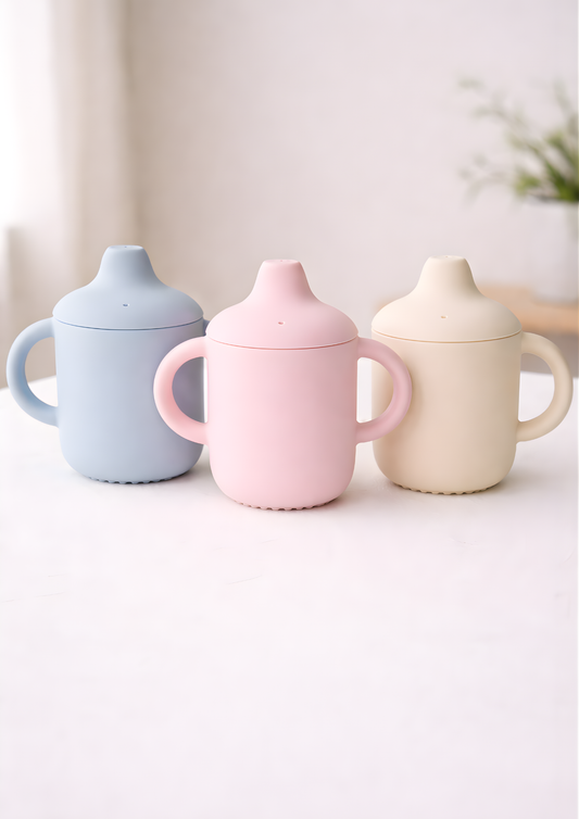 Vaso de aprendizaje para bebé con asas, ideal para las primeras tomas