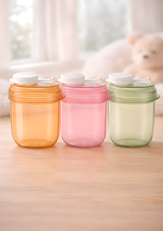 Recipiente portátil multifunción para alimentación del bebé